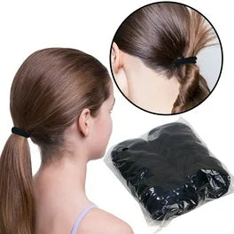 50PCS Black Hair Ties